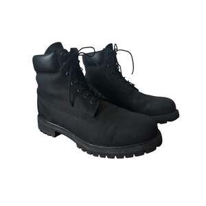 Timberland 10073 6-Inch Waterproof Boot Black Nubuck US 11 W Premium Leather